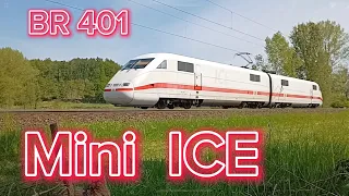 ICE BR 401 Triebköpfe, Flixtrain, RE 2, RB 66, BR 182 und BR 189 an der Rollbahn.