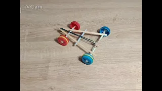 Машинка. Механічна іграшка. Machine. Mechanical toy. DIY. STEM. STEAM