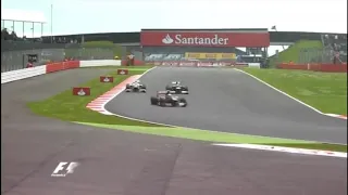 F1 2012 Britain Maldonado Crashes Into Perez