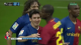 Lionel Messi vs Real Madrid (A) 08-09 HD 720p