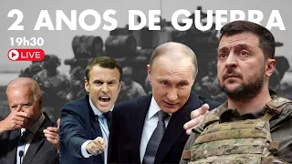 2 ANOS DA INVASÃO RUSSA NA UCRÂNIA - OTAN VAI ENVIAR SOLDADOS? | PROFESSOR HOC AO VIVO