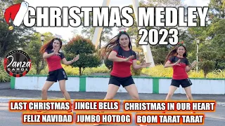 CHRISTMAS MEDLEY 2023 /DJ Jonel Sagayno Remix / Christmas Dance Workout ft. Danza Carol Angels