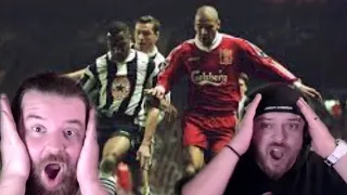 LATE DRAMA AT ANFIELD! NFL Fans React "Liverpool 4-3 Newcastle 1996 | Premier League Classic"