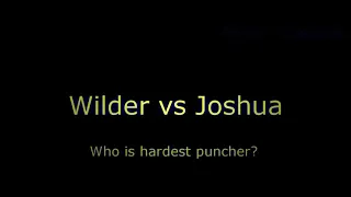 Who Is The Hardest Puncher | Wilder vs Joshua