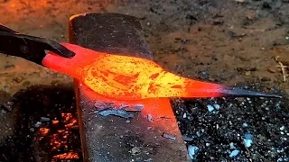 Blacksmith | How to make a karni from a rusted iron rod | Mason tools