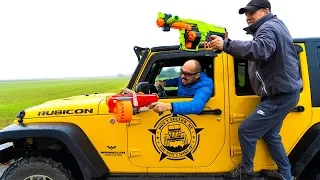 Jeep VS Nerf. Джип ВЕЗДЕХОД. НЕ простая МИССИЯ.