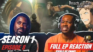 Attack on Titan - 1X8 | Episode 8 Reaction | I Can Hear His Heartbeat-The Struggle for Trost: Part 4