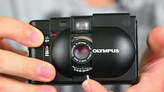 Olympus XA - Straordinaria fotocamera a telemetro tascabile 35mm ad ovetto!