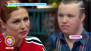 ¡Lety Calderón y su hijo Luciano con Síndrome de Down, se conmueven a las lágrimas en una charla!