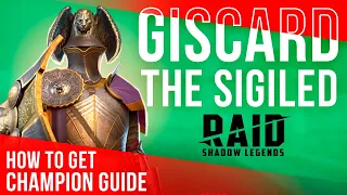 Giscard the Sigiled Build, Masteries, Gear 🔥 RAID Shadow Legends 🔥 How to get Guide