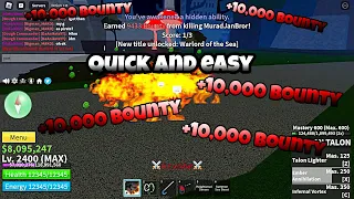 How to get 30mil Bounty/Honor (FASTEST METHOD) in [Blox fruts] - REMADE