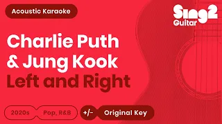Left and Right - Charlie Puth, Jung Kook (Karaoke Acoustic)