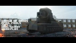 World Of Tanks - April Fools 8-Bit Karl-Gerät Gameplay