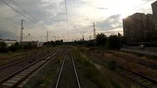 Train cab ride Bulgaria: Tulovo - Stara Zagora [Time-lapse movie]