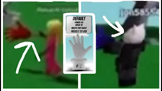 Annoying these 2 players with the default glove (Roblox Slap Battles)