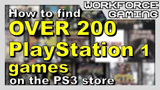 How to find over 200 PS1/PSX games on the PlayStation 3 store