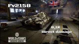 Fv215B in Nomonhan: 8,1K direct damage | World of Tanks | Wot console