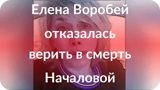 Елена Воробей отказалась верить в смерть Началовой