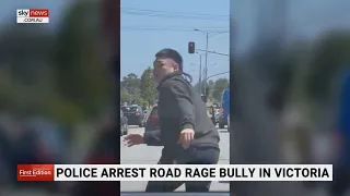 Road rage bully chased down by police