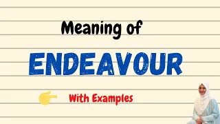 Daily vocabulary | Endeavour Meaning | Vocabgram
