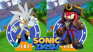 Silver Hedgehog 🆚 Knuckles The Dread | vs All Bosses Zazz Eggman - All 66 Characters Unlocked