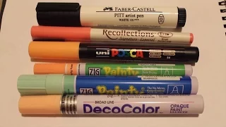 Opaque Paint Markers Comparison Review