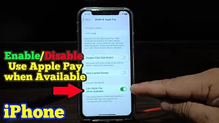 How to Enable or Disable Use Apple Pay when Available on iPhone X | Wallet and Apple Pay
