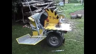 homemade firewood processor. malku kombainas