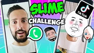 WHATSAPP vs. TIK TOK SLIME CHALLENGE! WÄHLE NICHT DAS FALSCHE VIDEO! Kaan VS. Nina machen Schleim