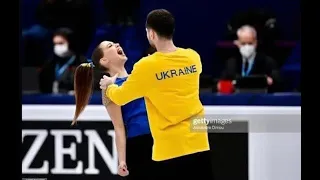 Alexandra Nazarova Maxim Nikitin Ukraine tribute Worlds 2022