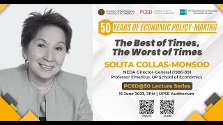 PCED@50 Lecture Series (Solita Collas-Monsod)