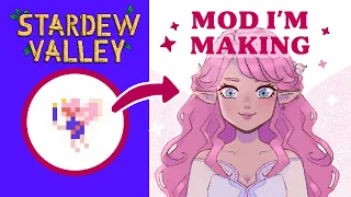 ELVES & FAIRIES IN STARDEW VALLEY? 💜🧚‍♂️ Day 01 of making my cute fairycore mod