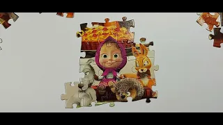 Собираем детские пазлы Маша и Медведь// Masha and the Bear