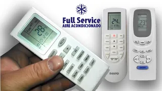 Functions AC split remote control - Part 1 - Mode, timer, fan, turbo, sleep