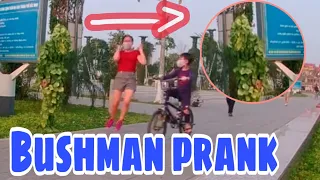 Summary of the loudest screams in 2020 with the joke of Bushman || BUSHMAN PRANK