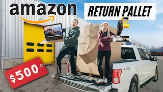 We Paid $500 For An Amazon Returns Pallet - Unboxing MYSTERY Items! 📦