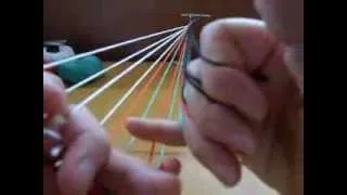Color-linking in a 7-loop flat fingerloop braid (parts 1,2, and 3)
