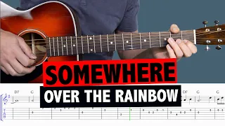 How To Play Somewhere Over The Rainbow (GUITAR TUTORIAL)