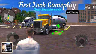 First Look Gameplay Ultra Graphic - Truck Simulator World Android Version (enjoy!)