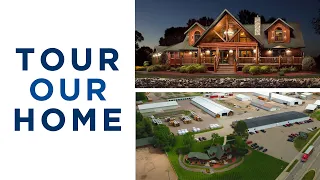 Tour our Design Center and 2700 Sq Ft Luxury Log Home!