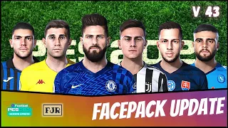 PES 2021 - UPDATE FACE V43 | SIDER VERSION & CPK VERSION