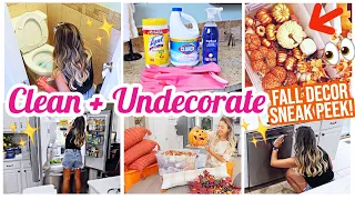 ENTIRE HOUSE CLEAN + UNDECORATE WITH ME! FALL DECORATE WITH ME PREP! @BriannaK
