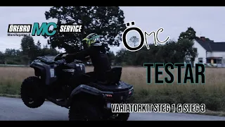 ÖMC TESTAR VARIATORKIT PÅ CFMOTO ATV (Vauhti Varikko Steg 1 & Steg 3)