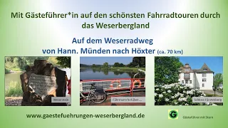 Auf dem Weserradweg von Hann. Münden nach Höxter