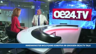 Innenminister Sobotka im großen oe24.TV-Talk