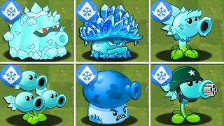 Plants vs Zombies 2 Final Boss - All ICE Plants LEVEL 999999 Power-Up vs PvZ 2 Final Bosses Fight!