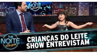 The Noite (10/10/14) - Crianças do Leite Show entrevistam Danilo Gentili