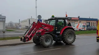 2019.11.26 Žemaitijos sostinėje - Telšiuose Žemdirbių protestas.