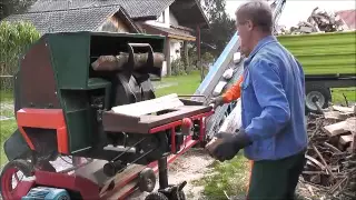 Sägeautomat Eigenbau, Doppelsäge, Holzsäge