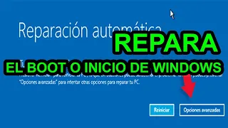 REPARAR INICIO DE WINDOWS 10